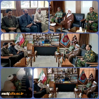 دیدار سرپرست مدیریت امور پردیس های دانشگاه فرهنگیان خراسان جنوبی با ارشد آجا در استان خراسان جنوبی و فرمانده قرارگاه عملیاتی لشکر ۳۰