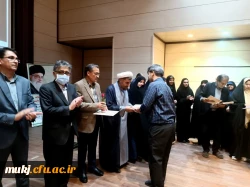 مراسم گرامیداشت روز معلم با حضور سرپرست مدیریت امور پردیس های دانشگاه فرهنگیان خراسان جنوبی در مرکز آموزش عالی بنت الهدی صدر فردوس 2