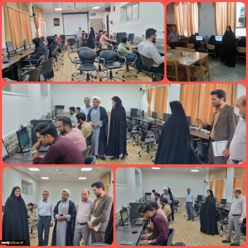 بازدید سرپرست مدیریت امور پردیس های دانشگاه فرهنگیان خراسان جنوبی به همراه سرپرست پردیس امام سجاد علیه السلام و معاونین پردیس های استان از محل برگزار آزمون سی و سومین جشنواره قرآن و عترت در دانشگاه فرهنگیان خراسان جنوبی 2