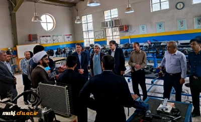 بازدید سرپرست دانشگاه فرهنگیان خراسان جنوبی از مرکز آموزش فنی و حرفه ای استان