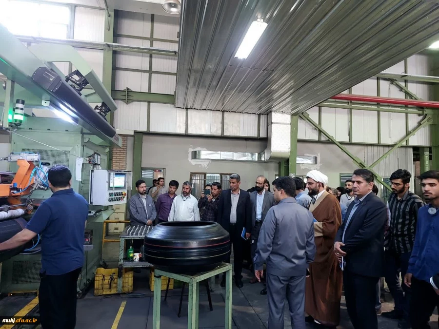 بازدید سرپرست، معاونین، کارکنان و جمعی از دانشجویان دانشگاه فرهنگیان خراسان جنوبی از شرکت کویر تایر 5