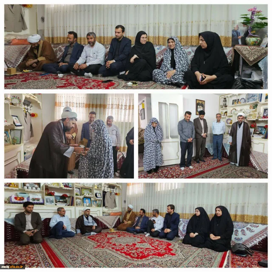 دیدارسرپرست دانشگاه فرهنگیان خراسان جنوبی با خانواده شهید فرهنگی مسعود اکبری در شهرستان سربیشه
 2