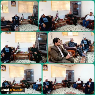 دیدار رئیس امور پردیس های دانشگاه فرهنگیان خراسان جنوبی با فرمانده سپاه انصار الرضا(ع) استان