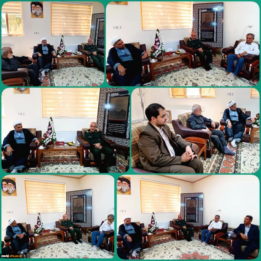 دیدار رئیس امور پردیس های دانشگاه فرهنگیان خراسان جنوبی با فرمانده سپاه انصار الرضا(ع) استان 2