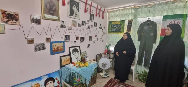 بازدید رئیس پردیس امام سجاد علیه السلام بیرجند و جمعی از کارکنان دانشگاه فرهنگیان استان از محل موزه خلبان شهید رئوفی فرد 2