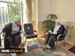 دیدار رئیس امور پردیس های دانشگاه فرهنگیان خراسان جنوبی با رئیس حوزه علمیه سفیران هدایت(مدرسه علمیه معصومیه)بیرجند 2