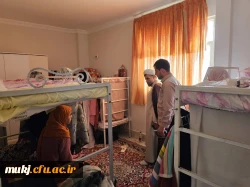 بازدید رئیس امور پردیس های دانشگاه فرهنگیان خراسان جنوبی از خوابگاه عفت پردیس امام سجاد(ع) بیرجند  2