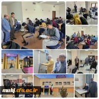 بازدید کارشناس مسئول نظارت و ارزیابی دانشگاه فرهنگیان خراسان جنوبی از حوزه امتحانی مرکز شهید مدرس قاین  2