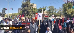 حضور اساتید، کارکنان و دانشجومعلمان دانشگاه فرهنگیان خراسان جنوبی در راهپیمایی روز جهانی قدس 3