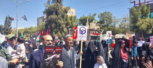 حضور اساتید، کارکنان و دانشجومعلمان دانشگاه فرهنگیان خراسان جنوبی در راهپیمایی روز جهانی قدس 3