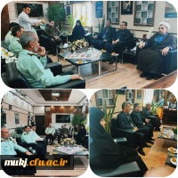 بازدید اکبری مطلق رئیس امور پردیس های استان خراسان جنوبی و مینو میری مدیریت پردیس امام سجاد از سرتیپ دوم سجاعی نسب 2