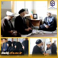 دیدار مسئولین دانشگاه فرهنگیان استان خراسان چنوبی با ایت الله عبادی نماینده ولی فقیه استان خراسان جنوبی 2