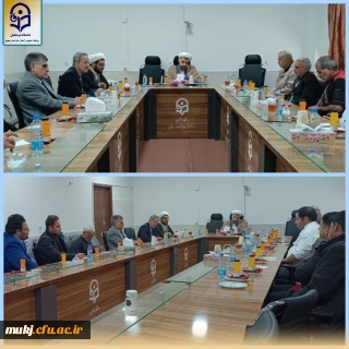 جلسه اکبری مطلق رئیس امور پردیس هایدانشگاه فرهنگیان خراسان جنوبی با کارکنان شهید مدرس قاین