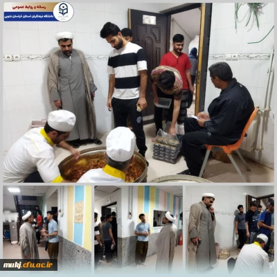 بازدید دکتر اکبری مطلق رئیس امور پردیس های دانشگاه فرهنگیان خراسان جنوبی از روند توزیع سحری در ماه مبارک رمضان