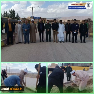 درختکاری در مرکز شهید مدرس قائن به مناسبت هفته درخت و درختکاری