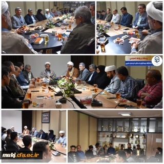 دیدار اکبری مطلق رئیس امور پردیس های دانشگاه فرهنگیان استان خراسان جنوبی با اساتید، کارکنان و پرسنل پردیس شهید باهنر بیرجند 