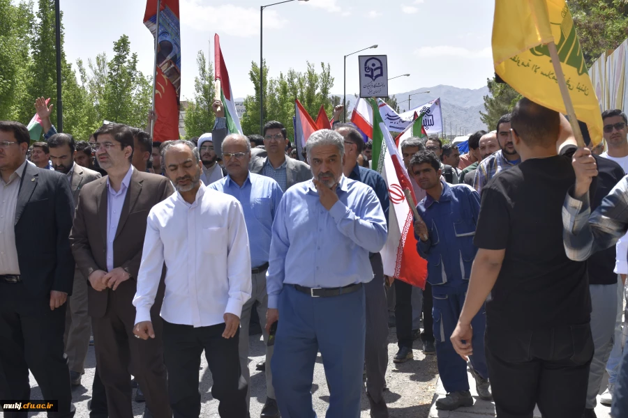 حضور کارکنان، اساتید و دانشجومعلمان دانشگاه فرهنگیان استان خراسان جنوبی در تجمع اعتراضی دانشگاه های بیرجند در محکومیت جنایات رژیم صهیونیستی، دفاع از مردم مظلوم غزه و حمایت از محور مقاومت  7