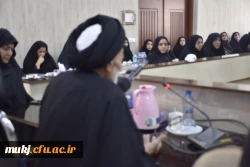 دیدار صمیمانه یِ آیت الله عبادی نماینده ولی فقیه در استان خراسان جنوبی به مناسبت ولادت حضرت معصومه (س) و روز دختر با کارکنان، اساتید و دانشجومعلمان دانشگاه فرهنگیان خراسان جنوبی  13