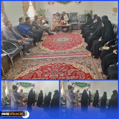 دیدار اکبری مطلق مدیریت امور پردیس های استان، معاونین و سرپرست مرکز بنت الهدی صدر فردوس با امام جمعه شهرستان