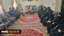 دیدار اکبری مطلق مدیریت امور پردیس ها و معاونین و سرپرست مرکز بنت الهدی صدر فردوس امام جمعه شهرستان 4